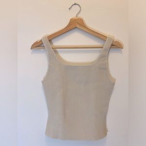 Babaton Ribbed Sculpt Knit Tank Size S